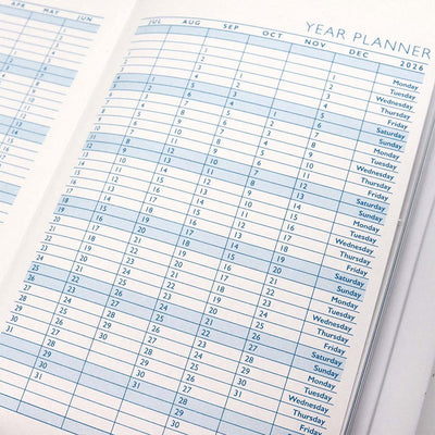 2026 A6 Week to View Organiser Diary Floral