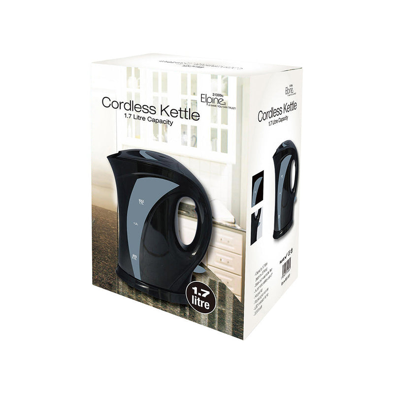 1.7L Cordless Kettle Black 2000W