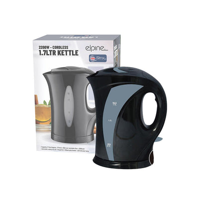 1.7L Cordless Kettle Black 2000W