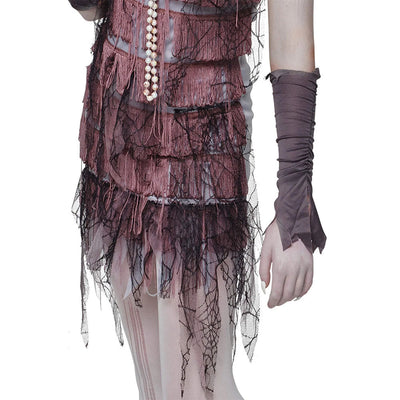 Adult Halloween Outfit-Lady Gravestone Fancy Dress Costume Size L