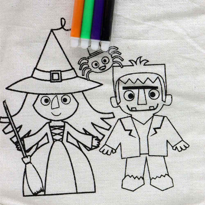 Halloween Colour Your Own Tote Bag (22CM X 20CM) 3 Assorted Designs