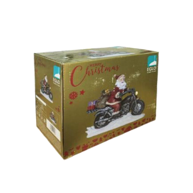 LED Santa On A Bike Christmas Decoration 21 x 26cm