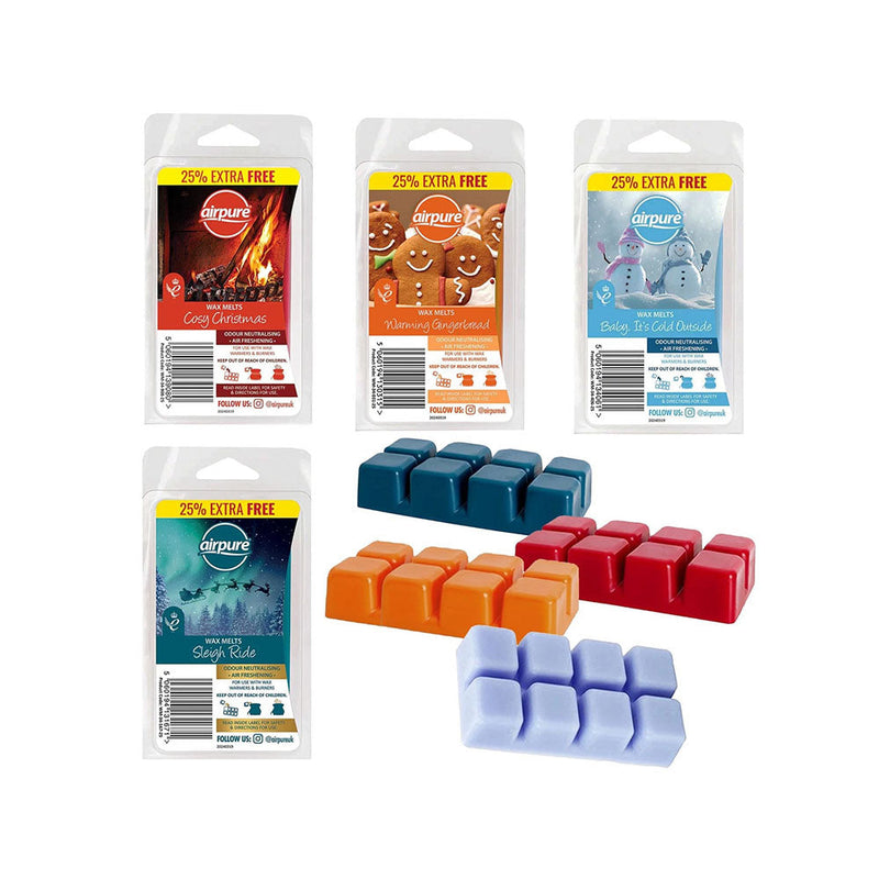 Warming Winter Selection Wax Melts Mixed Christmas Scents 8PK