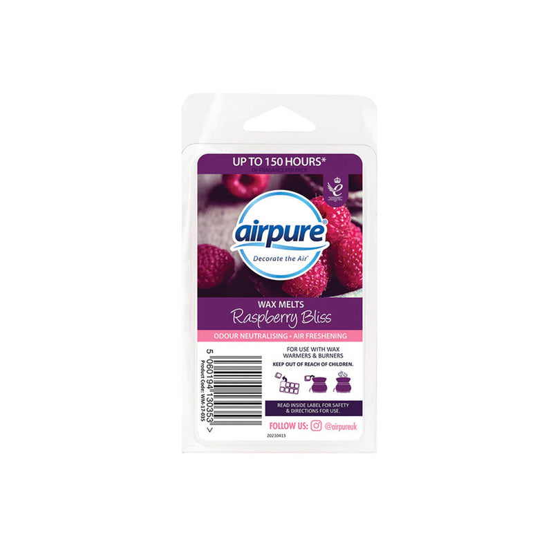Airpure Scented Wax Melts 86g Home Baking, Pure Heaven, Fairytale Kisses & Raspberry Bliss