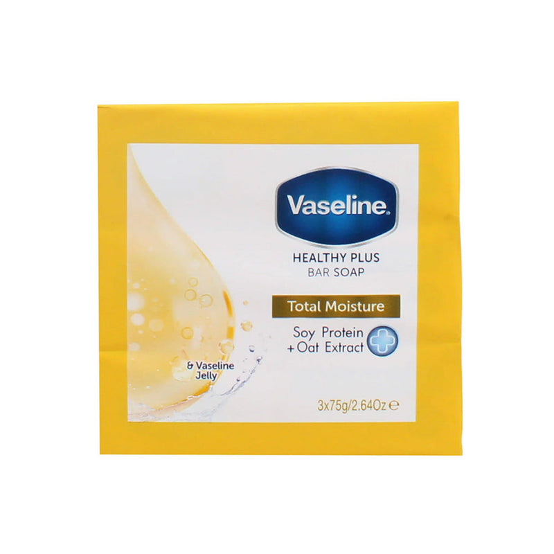 Vaseline Healthy Plus Total Moisture Soap Bar 3x75g