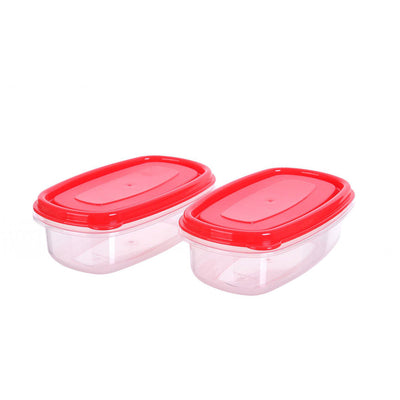 2PK EasyStore Rectangular Food Containers 350ML