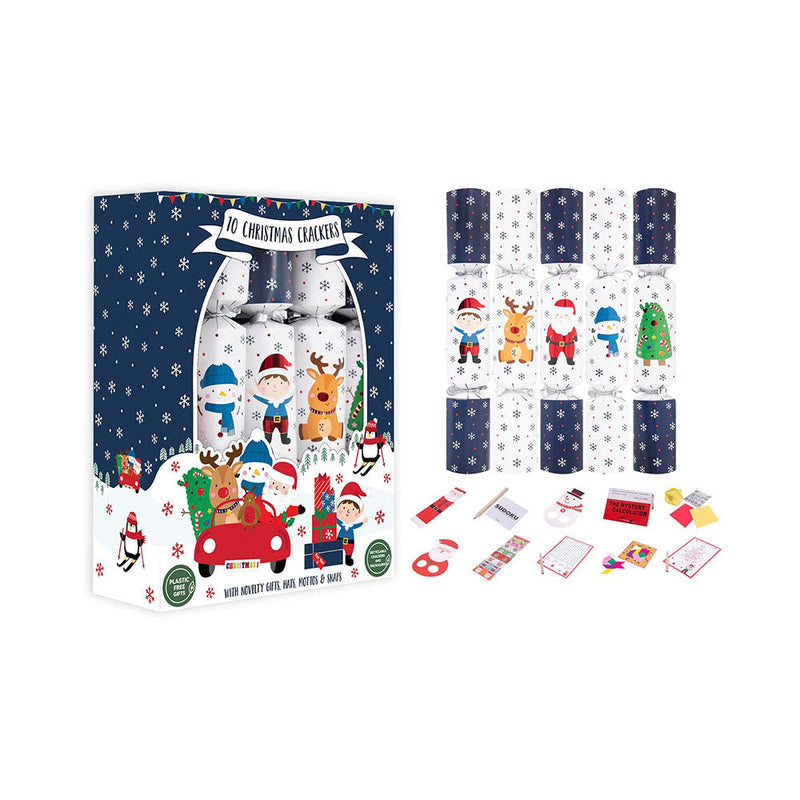 Christmas Family Santa & Friends 12inch Crackers 10PK