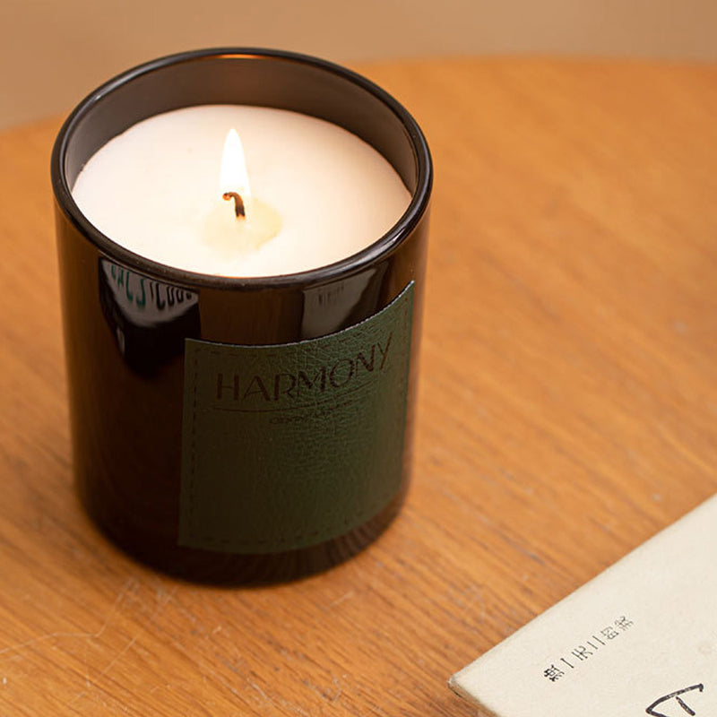 Premium Aromatherapy Scented Jar Candle in Black Glass 7Oz