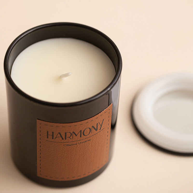 Premium Aromatherapy Scented Jar Candle in Black Glass 7Oz