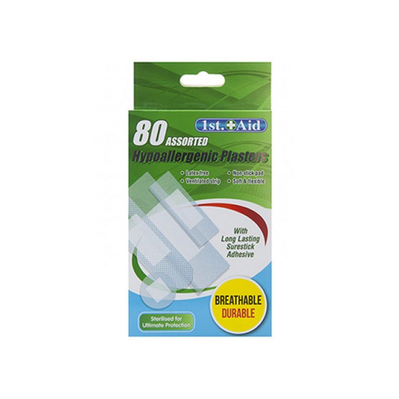 Hypoallergenic Plasters for Sensitive Skin Assorted Sizes First Aid ...