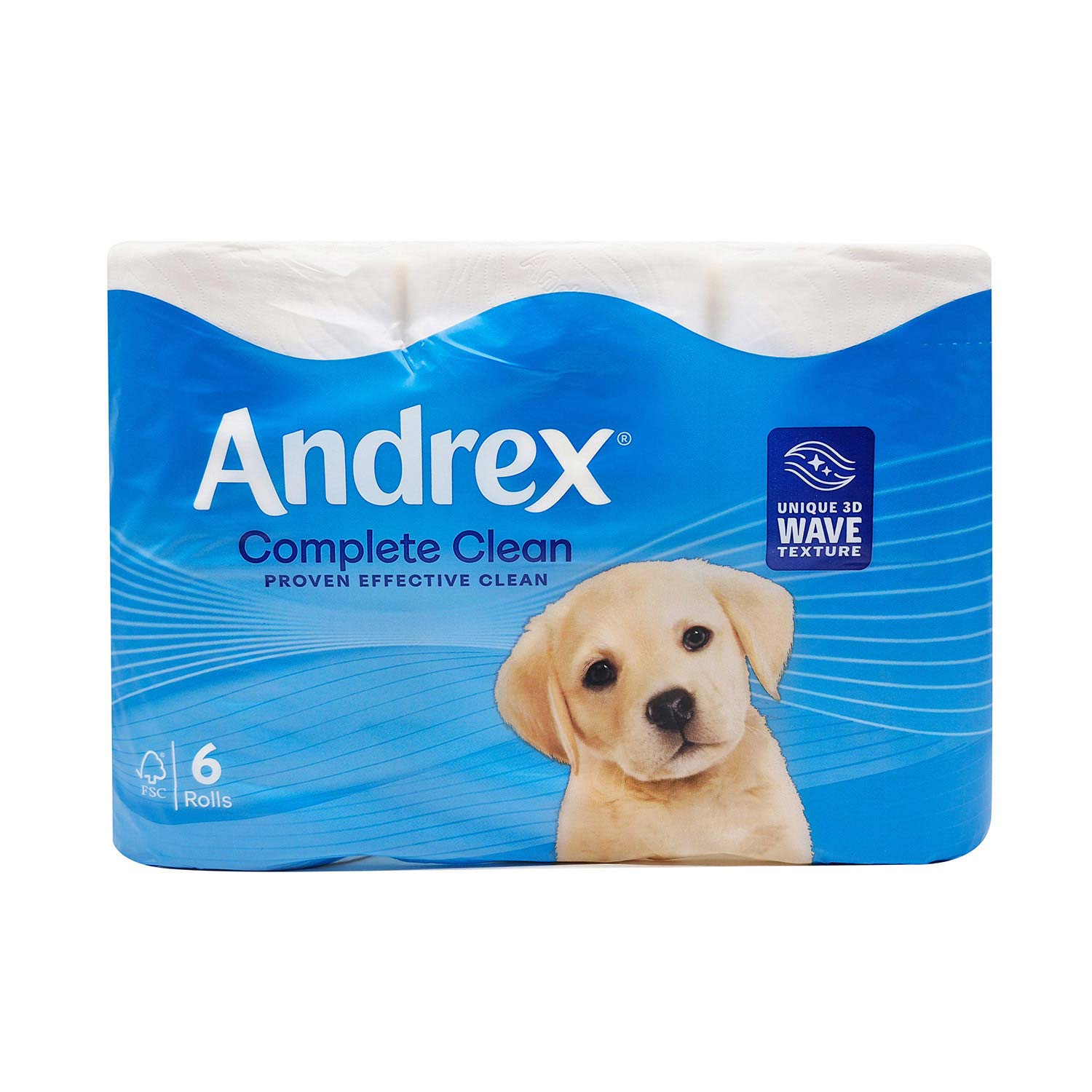 Andrex Complete Clean Toilet Paper 2 Ply Soft Strong Family Pack ...