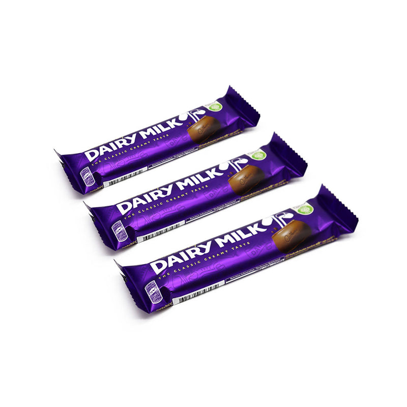Cadbury Dairy Milk Chocolate Bar 45g x 3Pack