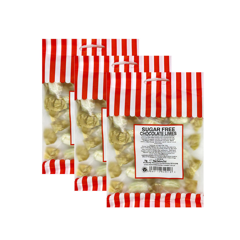 Bumper Bag Sugar Free Chocolate Limes 100g x 3Pack