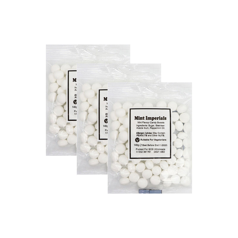 Bumper Bag Mint Imperials 140g x 3Pack