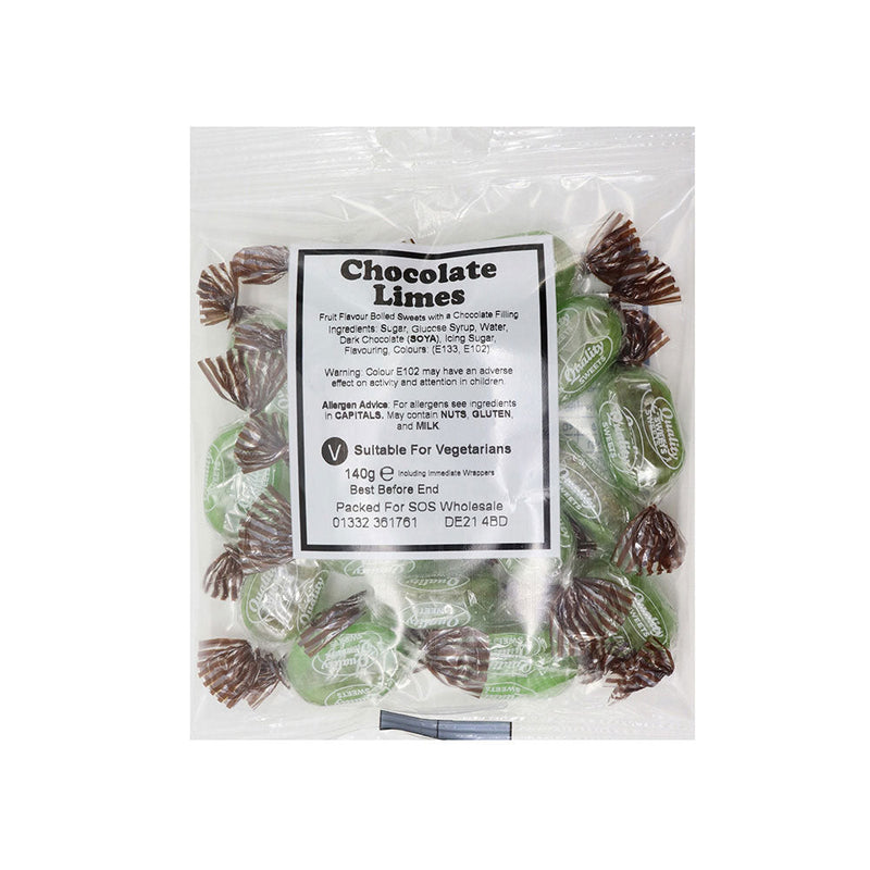 Bumper Bag Chocolate Limes Sweets 140g
