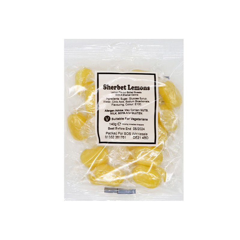 Bumper Bag Sherbet Lemons Sweets 140g