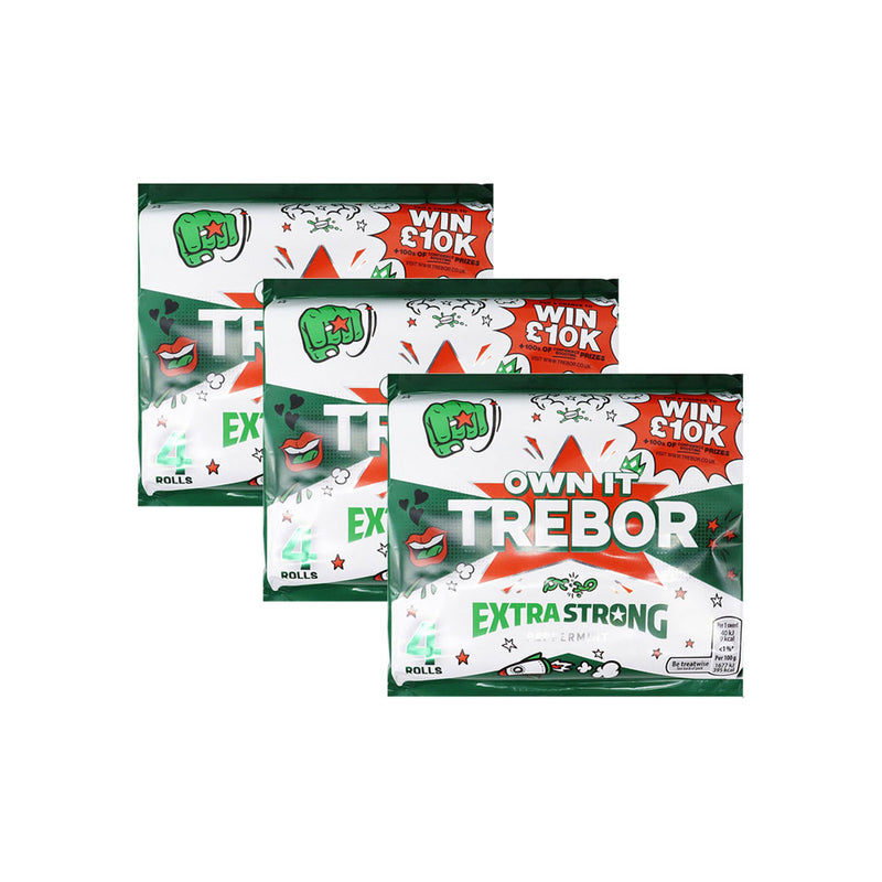 Trebor Extra Strong Peppermint Pack of 4 x 3Pack