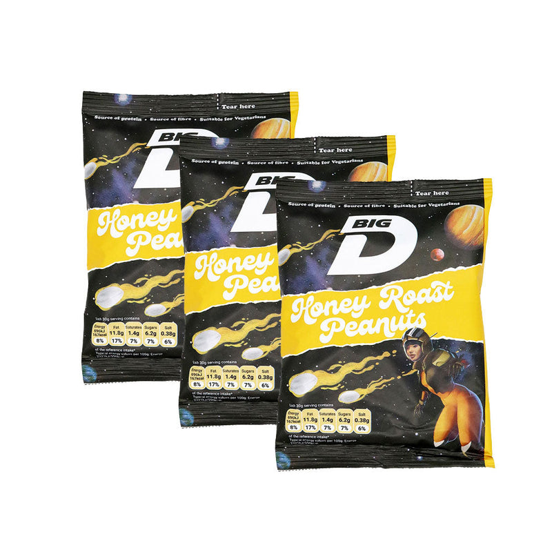 Big D Honey Roasted Peanuts  160g x 3Pack