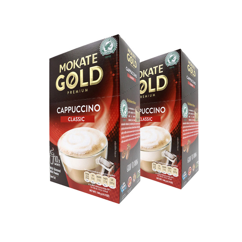 Mokate Gold Premium Coffee Cappuccino 10S x 2Pack
