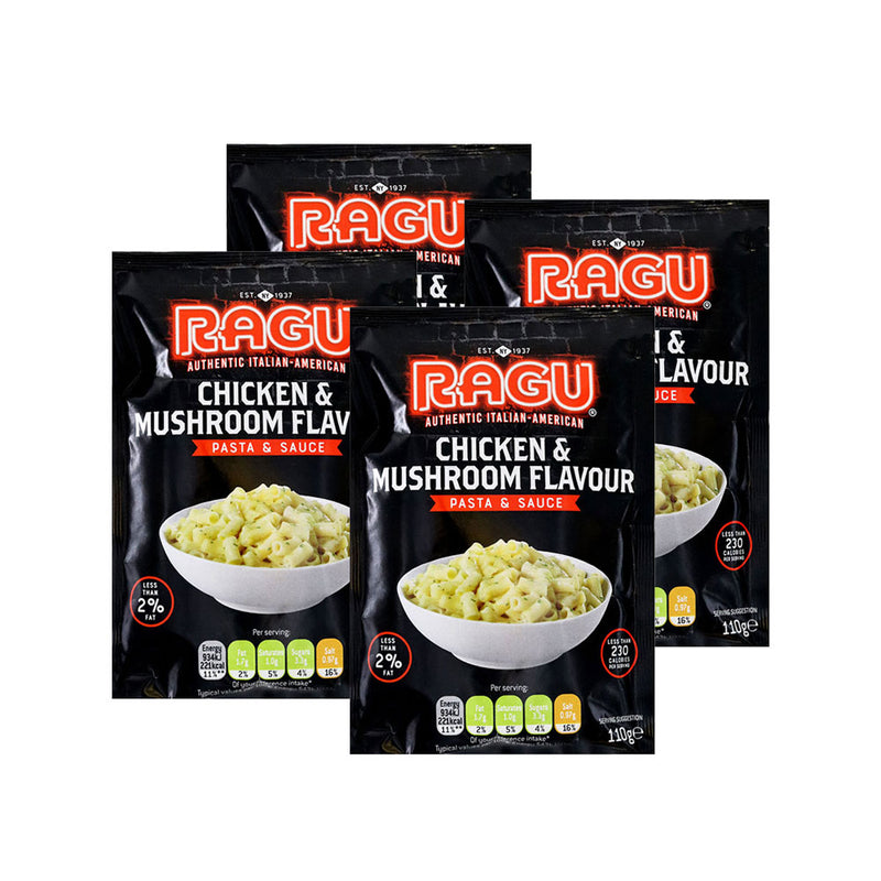 RAGU Pasta & Sauce Chicken & Mushroom 110g x 4Pack