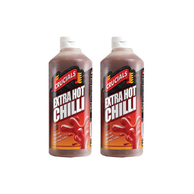 Crucials Extra Hot Chilli Sauce 500ML x 2Pack