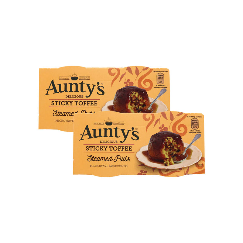 Auntys Sticky Toffee Puddings Pack of 2 x 2Pack