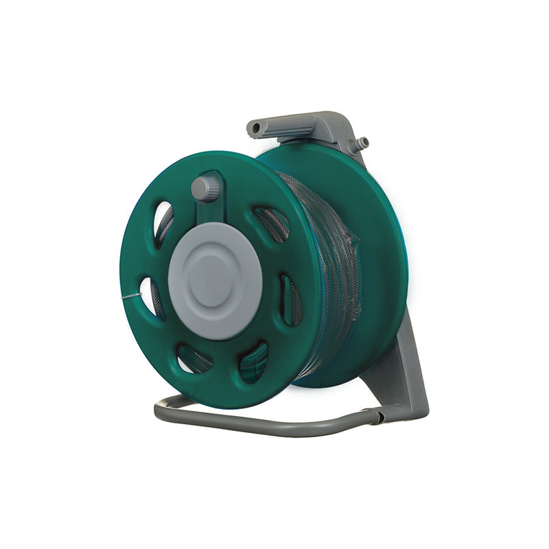 20M Hose Reel with Stand Garden Hose Reel & Fitting Set with Spray