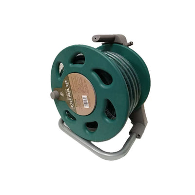 20M Hose Reel with Stand Garden Hose Reel & Fitting Set with Spray