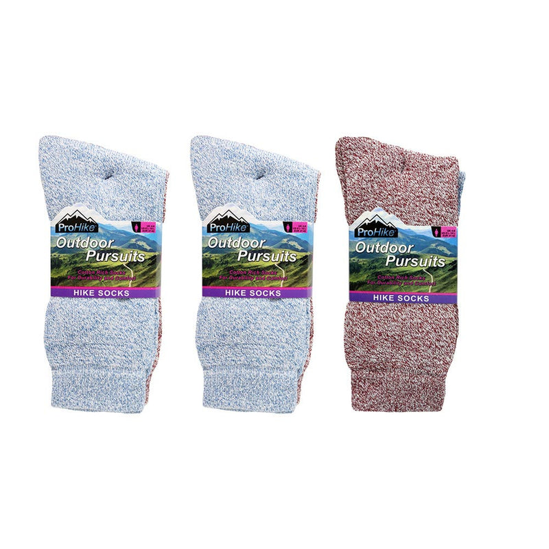 Ladies Outdoor Pursuits Hike Socks 3PK