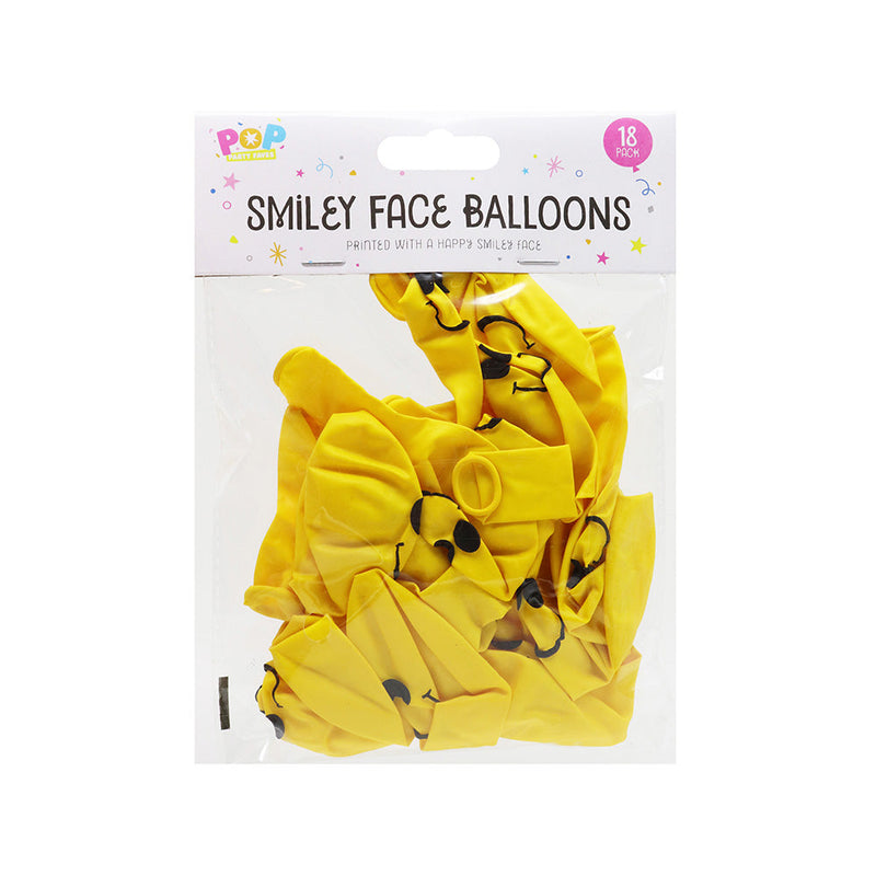 Smiley Face Balloons 18PC