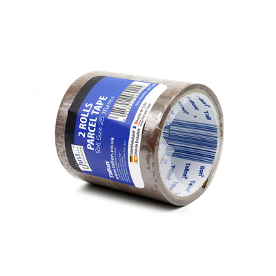 25M Brown Parcel Tape 2 Rolls