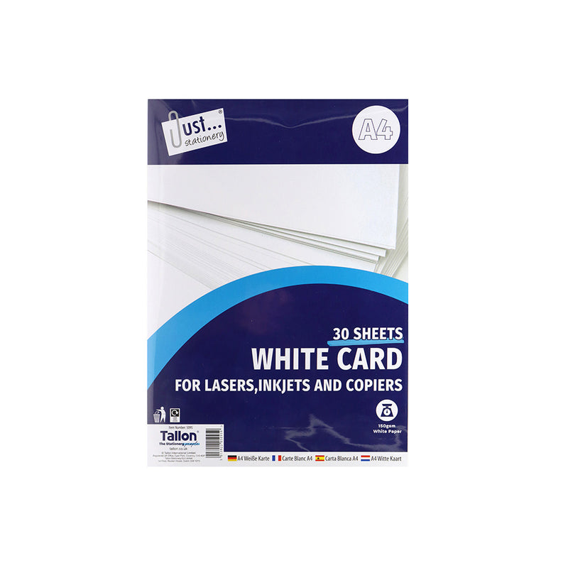 A4 White Card 30x150g