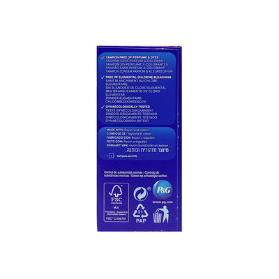 Tampax Super Plus Tampons Applicator 100% Cotton Comfy Layer 20S
