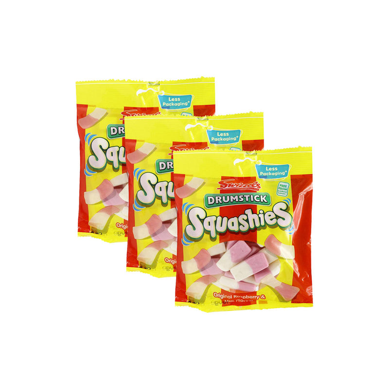 Drumstick Squashies Original Rasberry & Milk 120g x 3Pack
