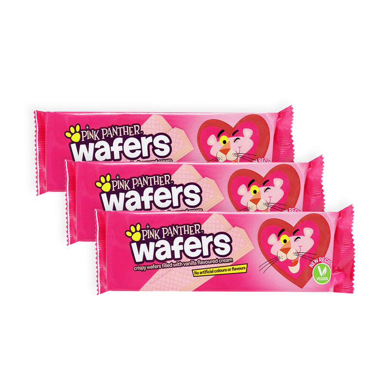 Pink Panther Wafers Vanilla 154g x 3Pack