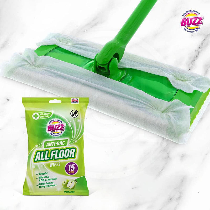 Buzz All Floor Wipes Apple 15S x 2PK