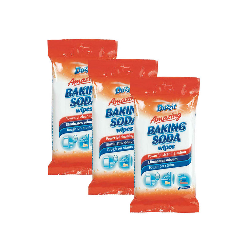 Duzzit Baking Soda Wipes 40PK