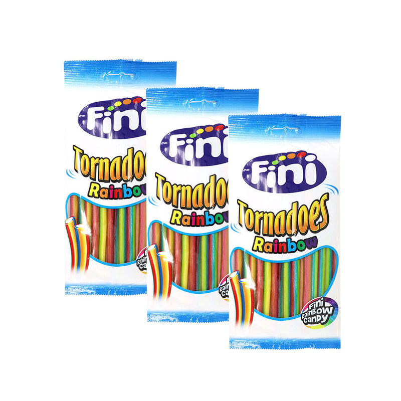 Fini Tornadoes Rainbow Pencil Candy x 3 Pack