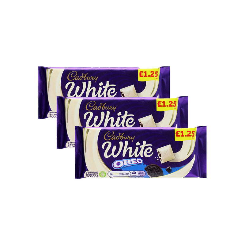 Cadbury White Oreo Chocolate Bar 120g x 3Pack