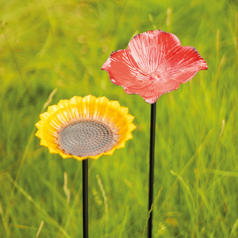 Metal Sunflower Bird Feeder