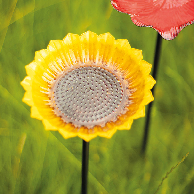 Metal Sunflower Bird Feeder