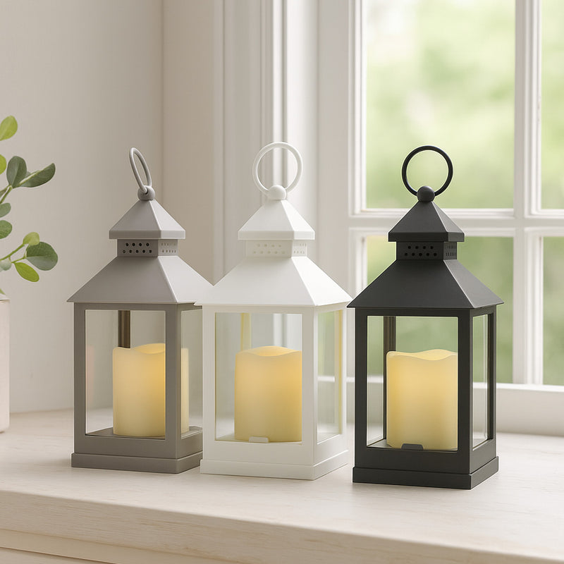 Vintage Lantern With LED Candle