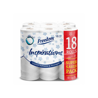 Freedom Quilted Toilet Paper Roll 2ply White 18PK