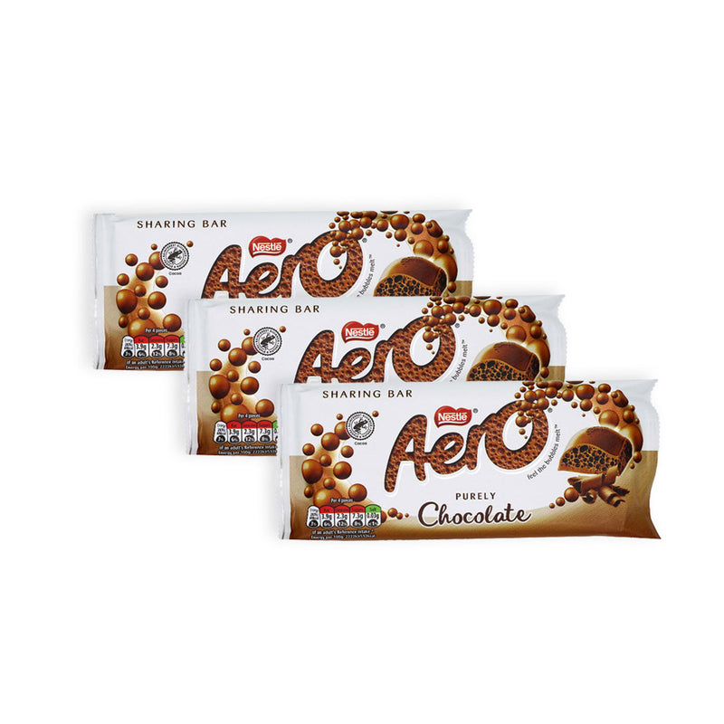 Aero Milk Chocolate Block 90g x 3Pack
