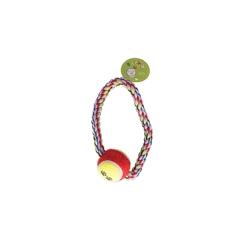 Dog Chew Toys Natural Cotton Rope (Ring Ball)