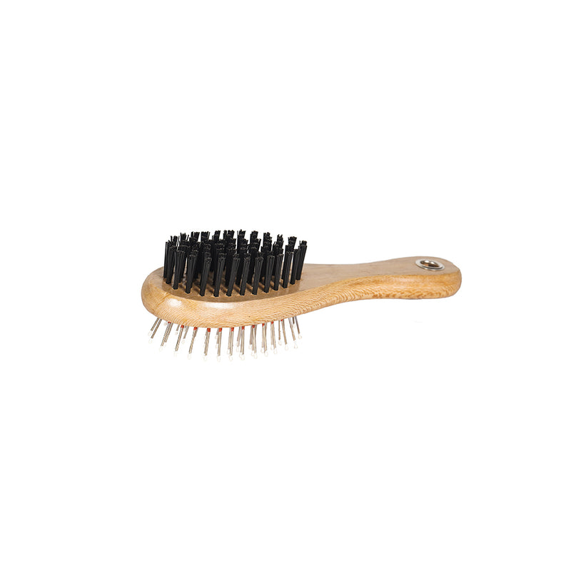 Dual-Use Wooden Pet Brush