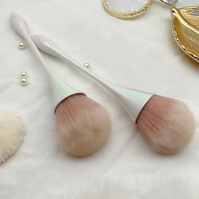 Multi-Purpose Nail Powder Brush White Handle