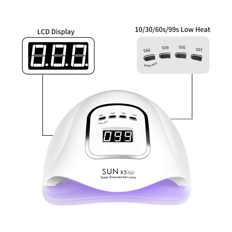 UV LED Nail Lamp 120W Gel Nail Polish Dryer