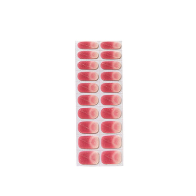 Rose Eglantine Pink Gel Nail Self-adhesive Stickers Pack of 20