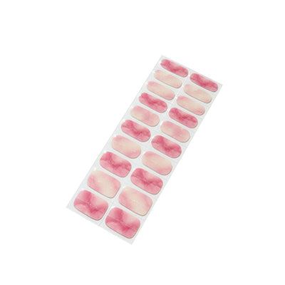 Blooming Dream Pink Gel Nail Self-adhesive Stickers Pack of 20